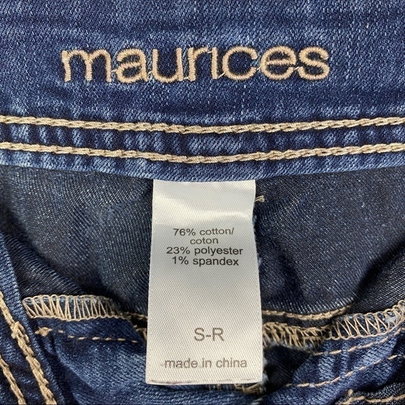 Maurices‎ Distressed Skinny Jeans Women's Small Stretch Low Rise Faux Pockets - Picture 3 of 9